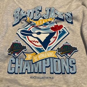 Peace Collective Blue Jays fleece crewneck.